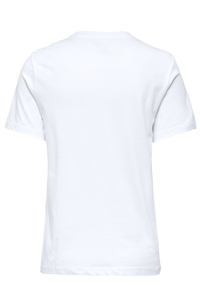 ONLARIYA LIFE REG S/S LOVE TOP BOX 15343191 BRIGHT WHITE/LOVE